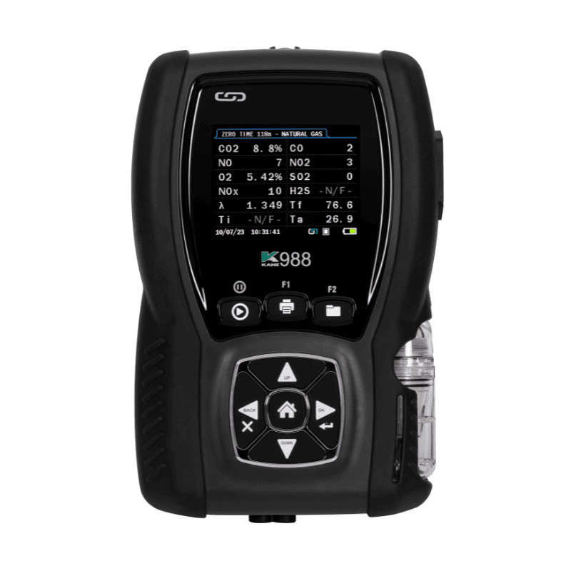Analizador de gases de combustión Kane 988