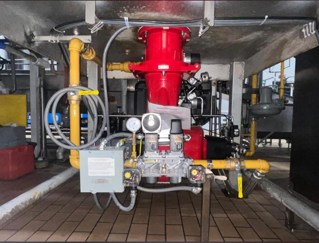 Quemador de gas nuevo