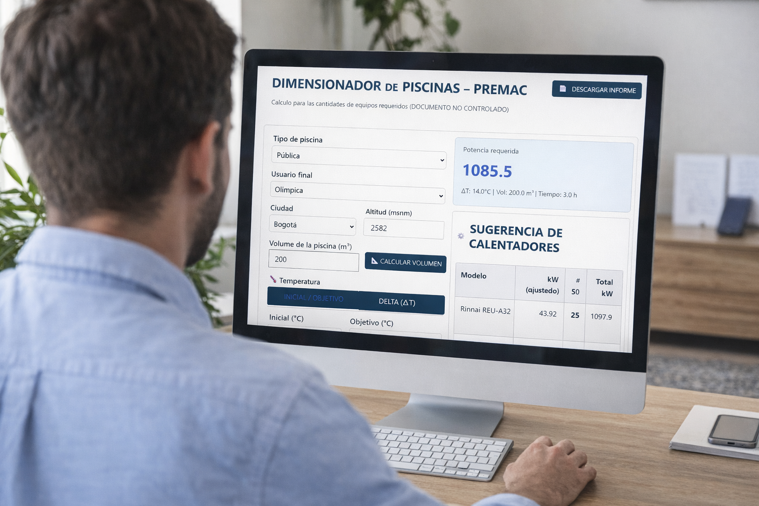 Dimensionador de Piscinas Premac