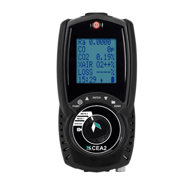 Analizador de eficiencia de combustión KANE-CEA2 con medición de CO