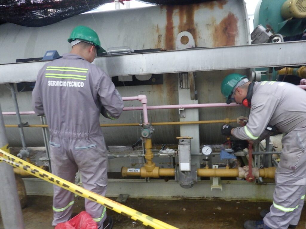Inspección técnica para prolongar la vida útil de equipos de gas